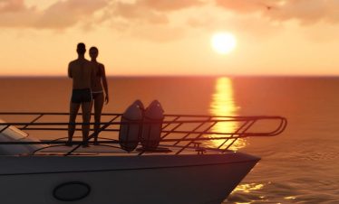 Watch sunset in Cascais from boat