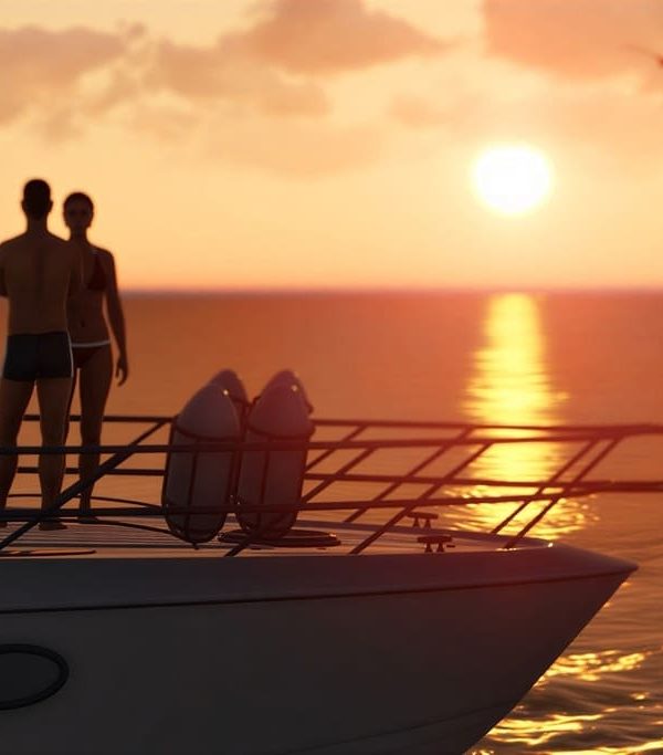 Watch sunset in Cascais from boat