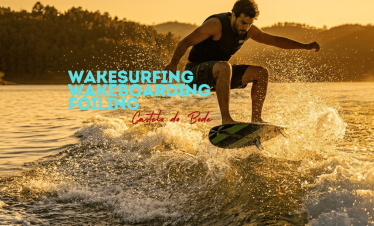 Wakesurfing/Wakeboarding in in Barragem de Castelo do Bode